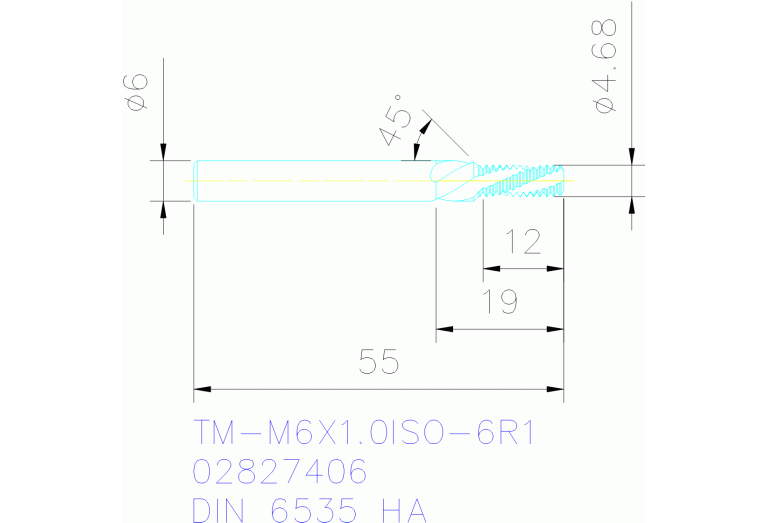 TM-M6X1.0ISO-6R1