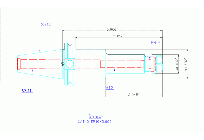 CAT40 ER16X5.906