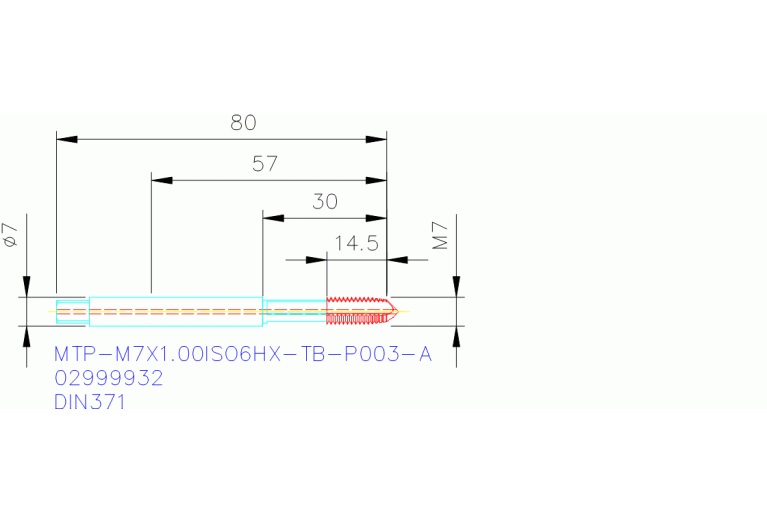 MTP-M7X1.00ISO6HX-TB-P003-A