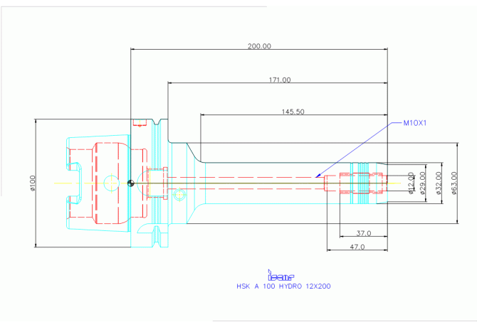 HSK A100 HYDRO 12X200