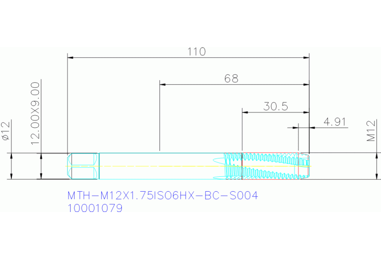 MTH-M12X1.75ISO6HX-BC-S004