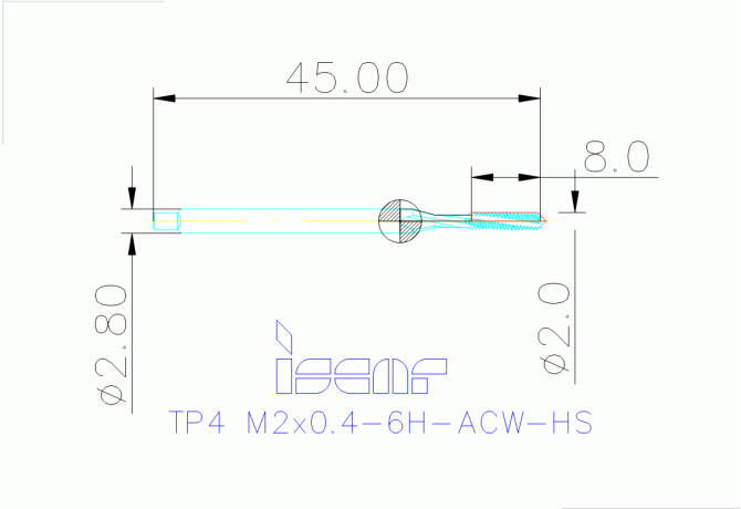 TP4 M2X0.4-6H-ACW-HS