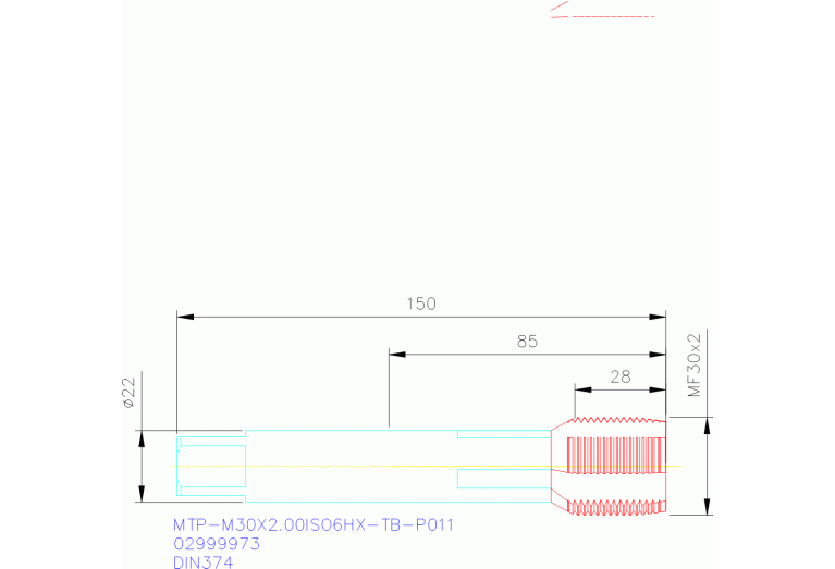 MTP-M30X2.00ISO6HX-TB-P011