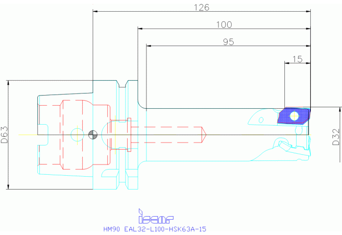 HM90 EAL32-L100-HSK63A-15