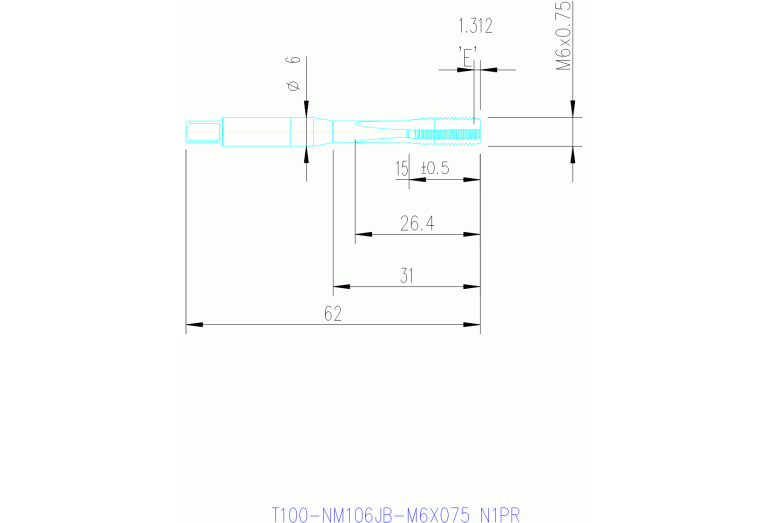 T100-NM106JB-M6X075 N1PR