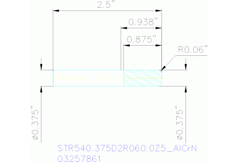 STR540.375D2R060.0Z5 ALCRN