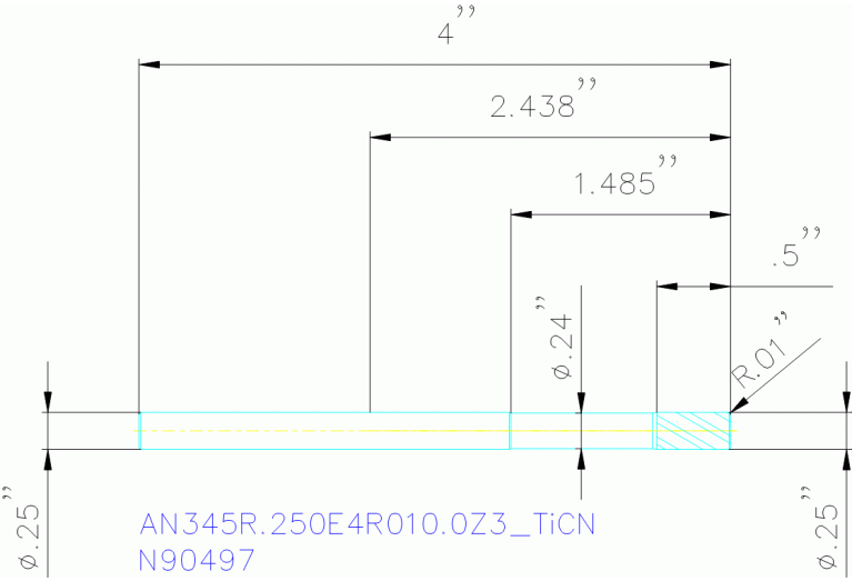AN345R.250E4R010.0Z3 TICN