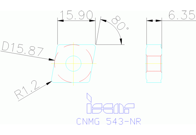 CNMG 160612-NR IC8350