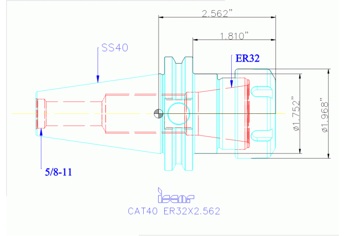 CAT40 ER32X2.562
