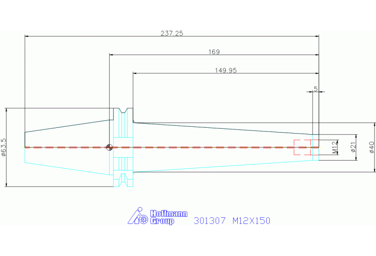 301307 M12X150