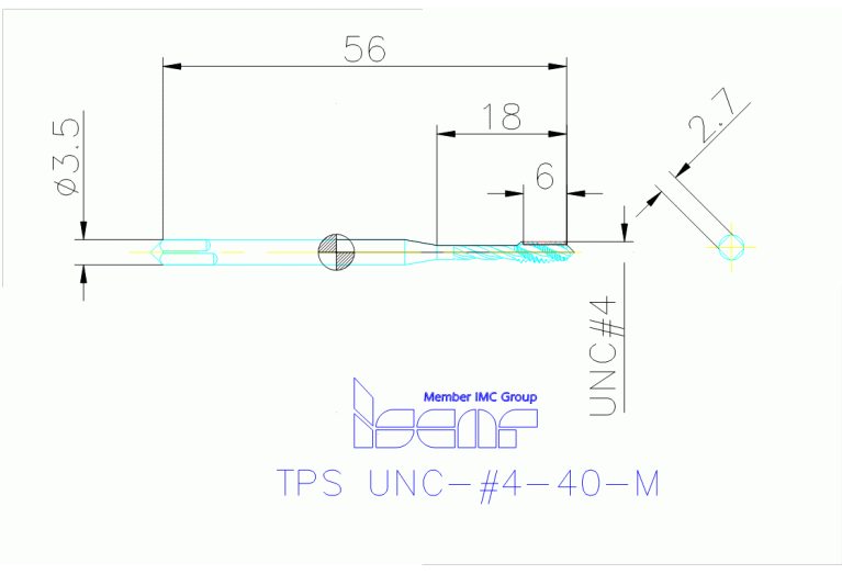 TPS UNC-#4-40-M HEST