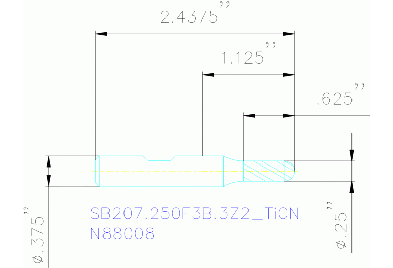 SB207.250F3B.3Z2 TICN