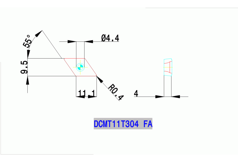 DCMT 11T304 FA CT3000