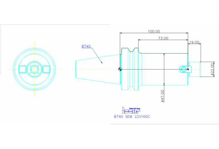 BT40 SEM 22X100C