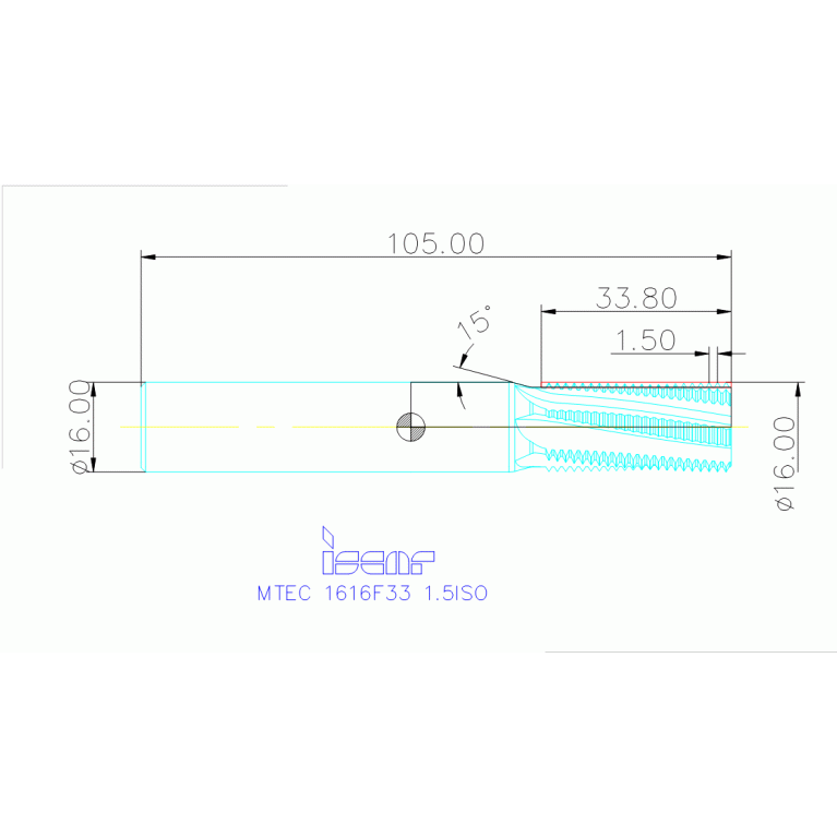MTEC 1616F33 1.5ISO IC908