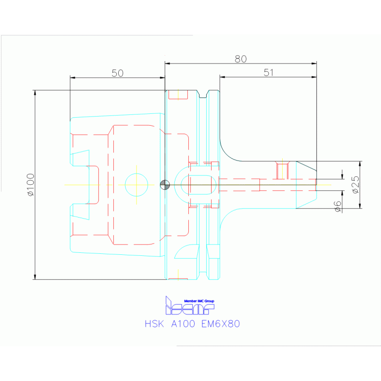 HSK A100 EM6X80