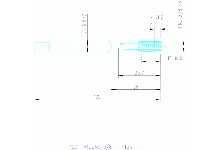 T400-PM100AE-3/8 F125