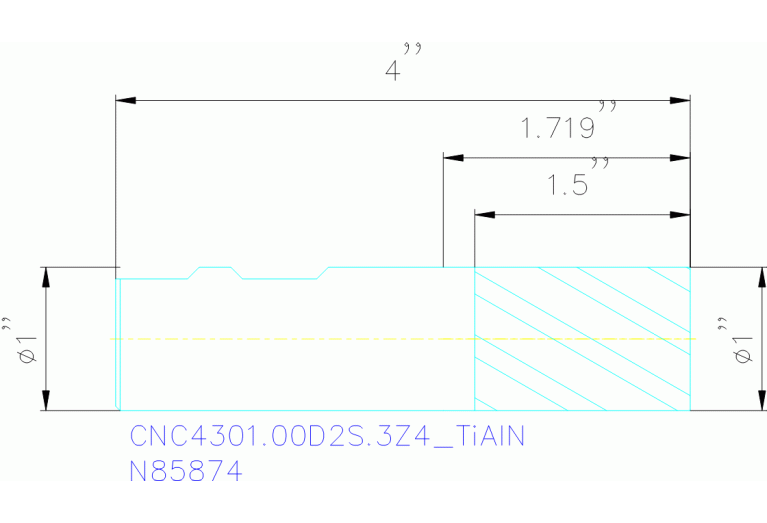 CNC4301.00D2S.3Z4 TIALN