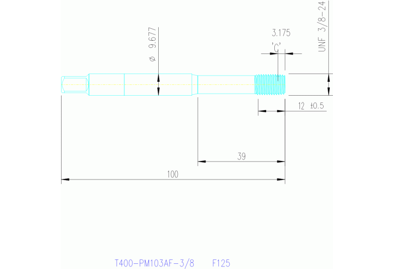 T400-PM103AF-3/8 F125