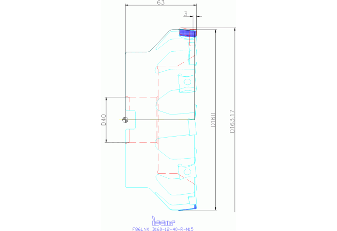 F86LNX D160-12-40-R-N15