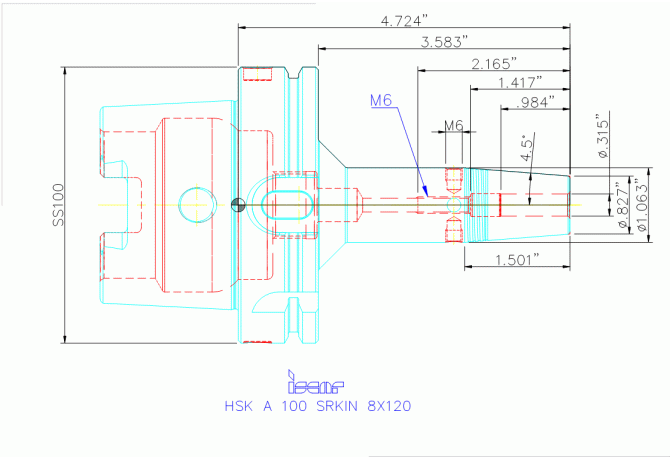 HSK A100 SRKIN8X120