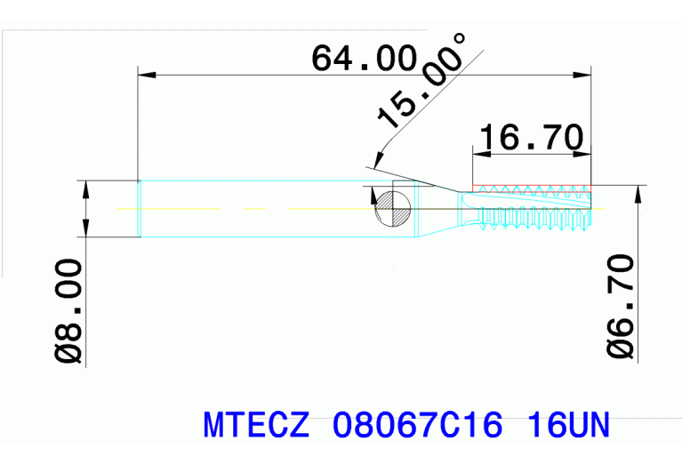 MTECZ 08067C16 16UN IN2005