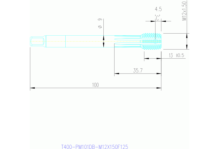 T400-PM101DB-M12X150F125