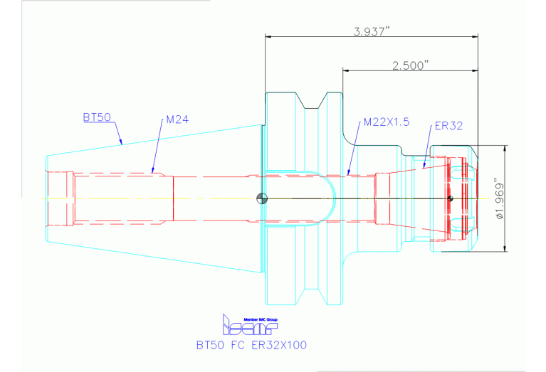 BT50 FC ER32X100
