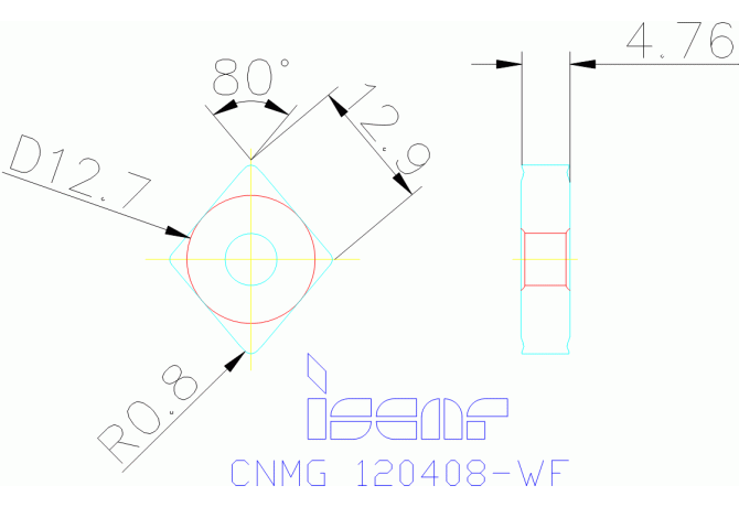 CNMG 120408-WF IC8250