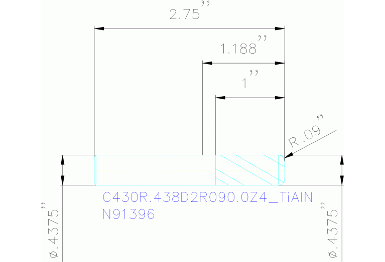 C430R.438D2R090.0Z4 TIALN