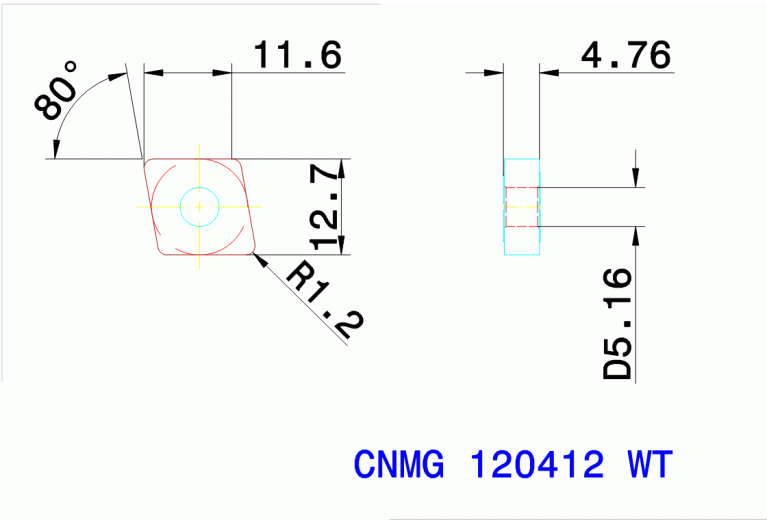 CNMG 120412 WT TT8115B