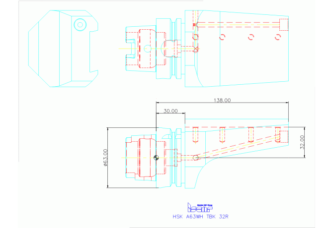 HSK A63WH-TBK-32R