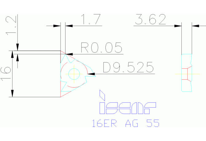 16ER AG 55 IC50M