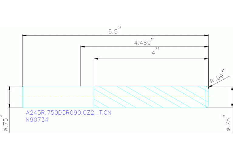 A245R.750D5R090.0Z2 TICN