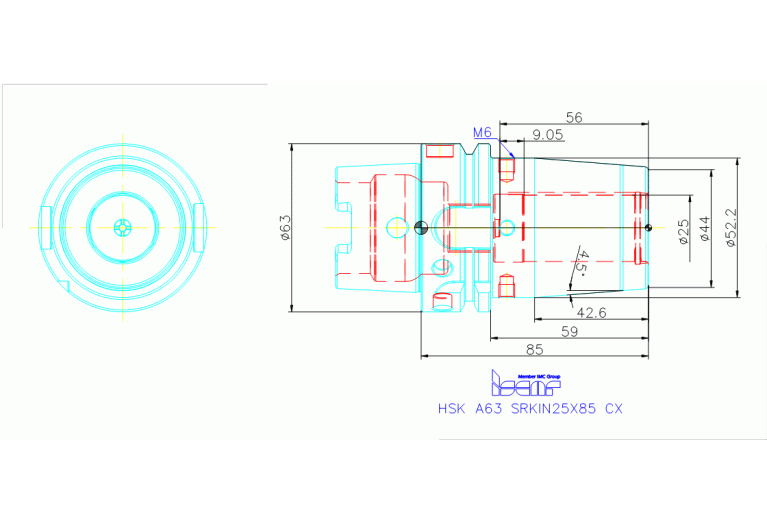 HSK A63 SRKIN25X85 CX