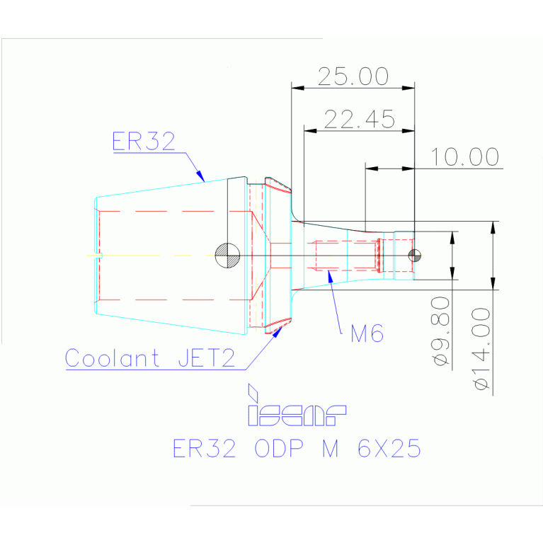 ER32 ODP M 6X25
