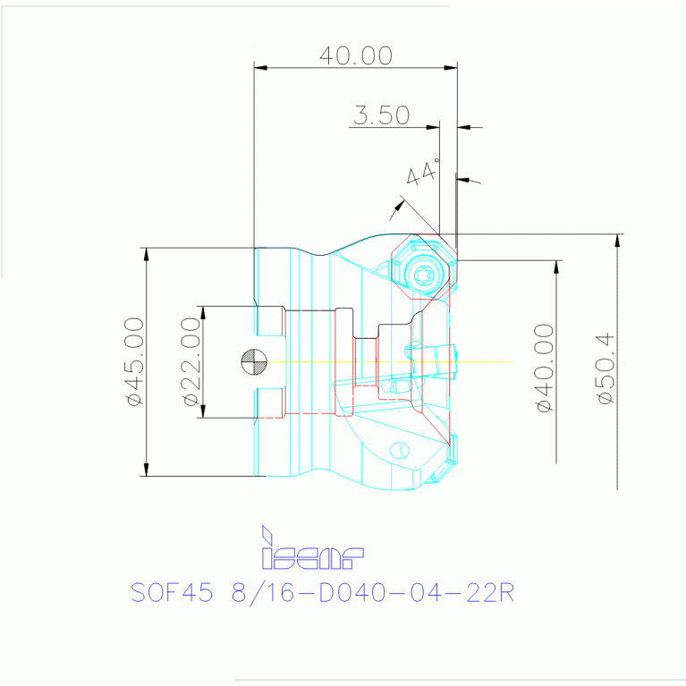 SOF45 8/16-D040-04-22R