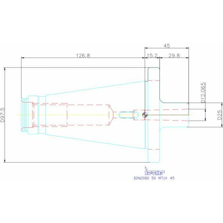DIN2080 50 MT1X 45