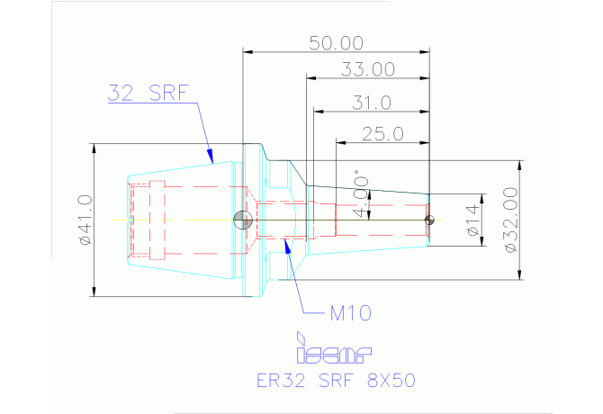 ER32 SRF 8X50