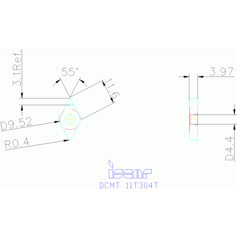 DCMT 11T304T IB55