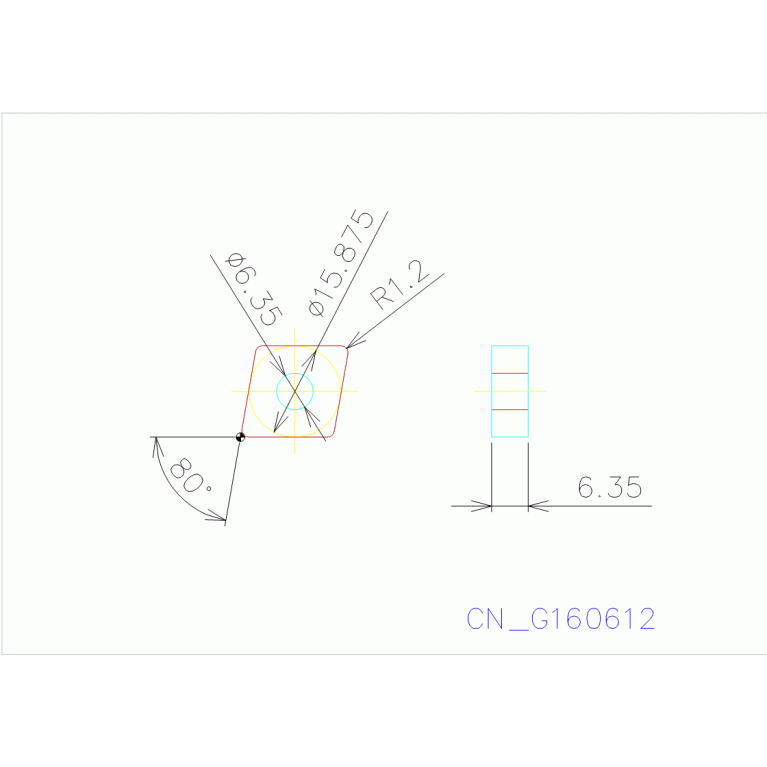 CNMG160612N-MX AC8115P