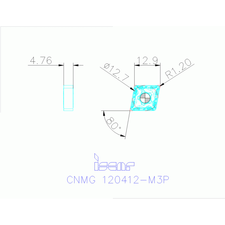 CNMG 120412-M3P IC8150