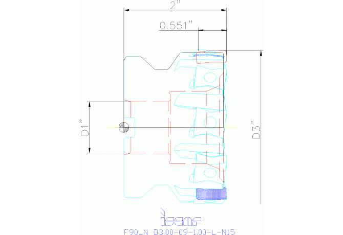 F90LN D3.00-09-1.00-L-N15