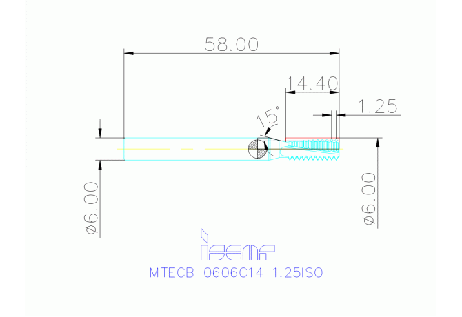 MTECB 0606C14 1.25ISO IC908