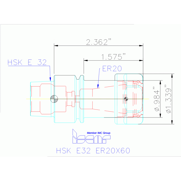 HSK E32 ER20X60