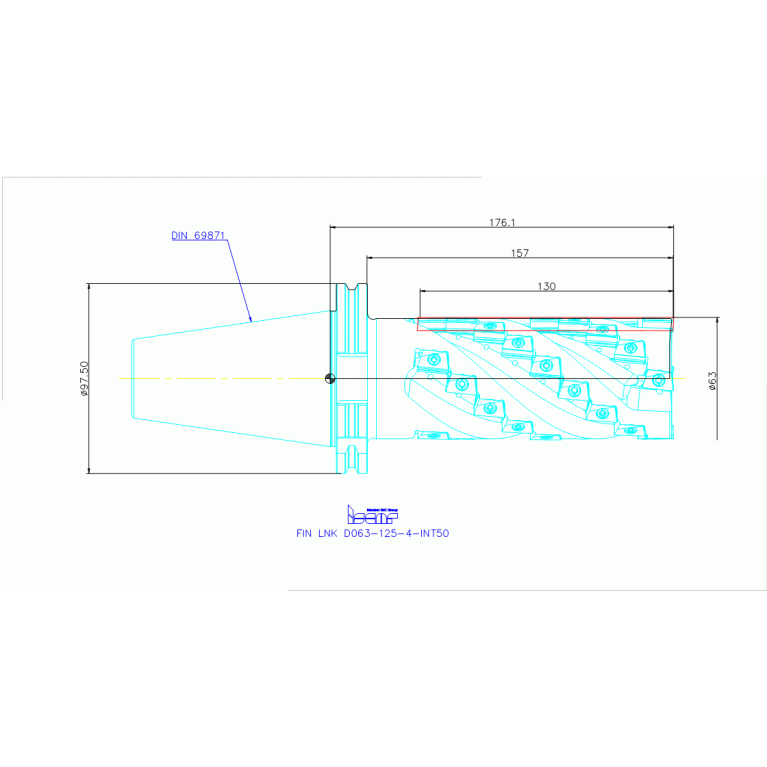 FIN LNK D063-130-4-INT50