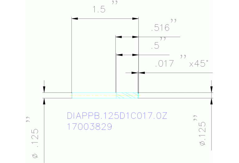 DIAPPB.125D1C017.0Z CVDDIA