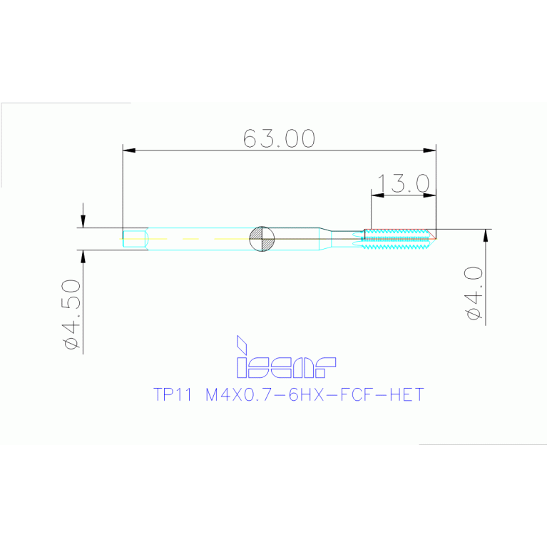 TPF M-4X0.7-F HETI