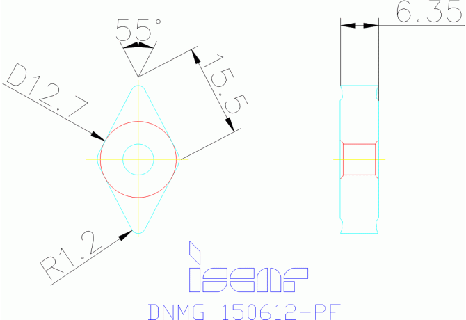 DNMG 150612-PF IC8150