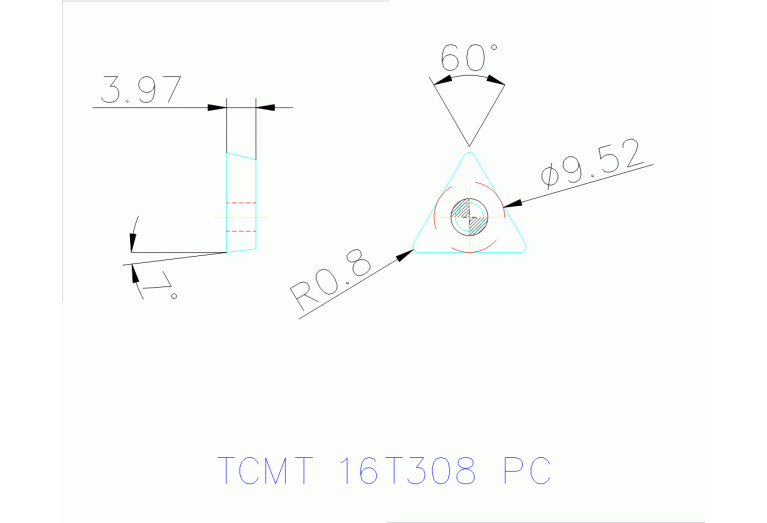 TCMT 16T308 PC TT8115